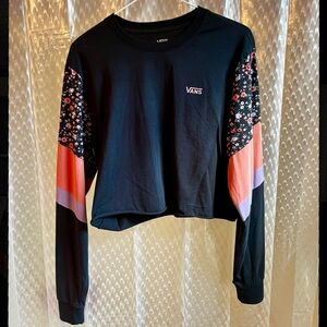 Vans Cropped Floral Long Sleeve Tee